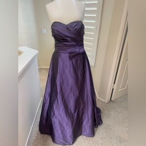 Love‎ by Enzoani  Strapless side pleated Purple formal evening prom wedding